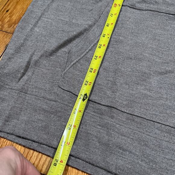 Helmut Lang Hoodie Sweater Pullover 100% Wool Slim XL Fit Grey Beige - Picture 6 of 10